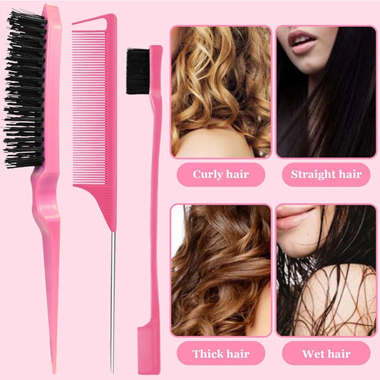 11 pcs Detangling Brush Set for Curly Hair with Spray Bottle + Scalp Massage Brush – Professional Anti-Frizz Styling Kit