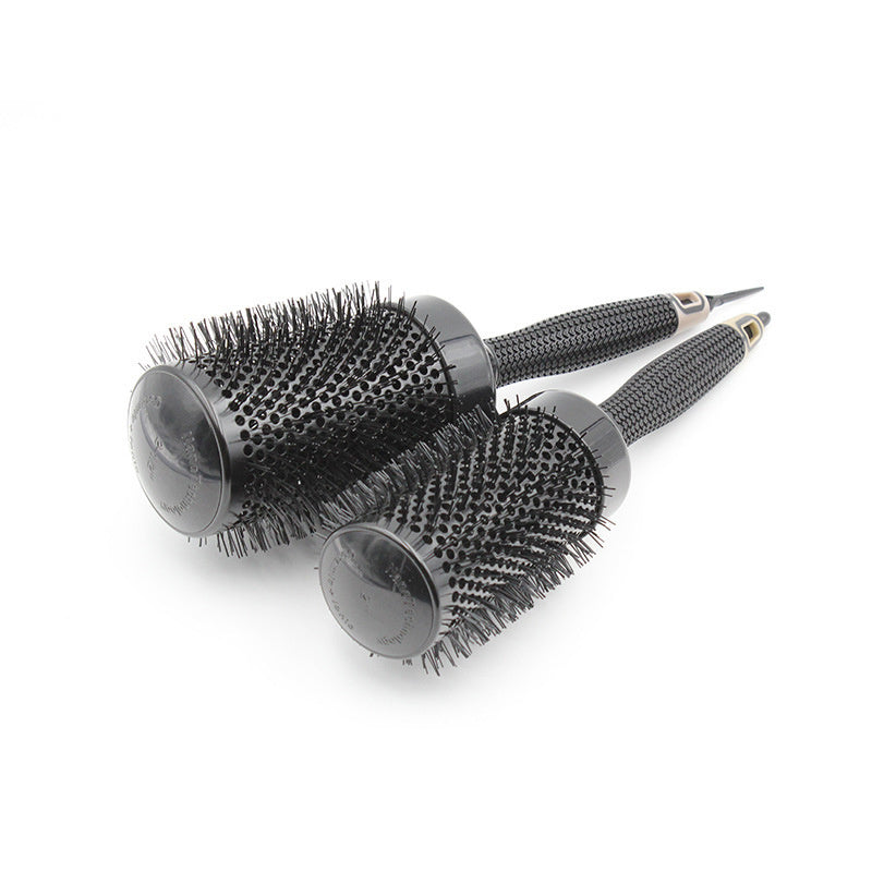 Pro Ceramic Round Brush β Black Aluminum Barrel Blowout Styling Comb for Volume & Smooth Finish
