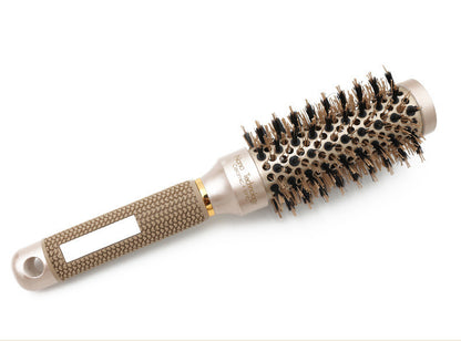 Nano Ceramic Ion Round Barrel Comb – Professional Hairdressing Styling Brush