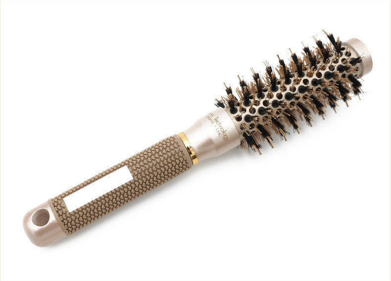 Nano Ceramic Ion Round Barrel Comb – Professional Hairdressing Styling Brush