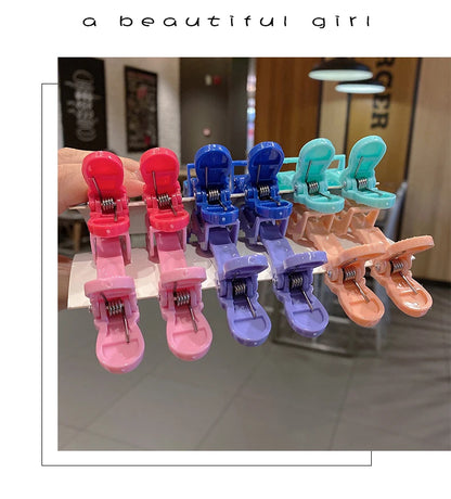 6/8-Piece Colorful Alligator Hair Clips Set — Professional Salon Sectioning and Styling Clamps for Hairdressers & Barbers