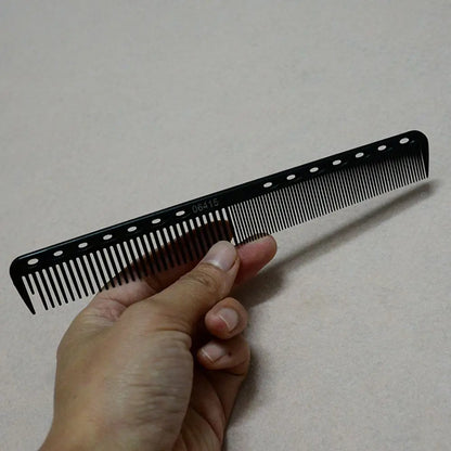 Professional Heat-Resistant Carbon Cutting Comb — Anti-Static Salon Comb for Hairdressers & Barbers