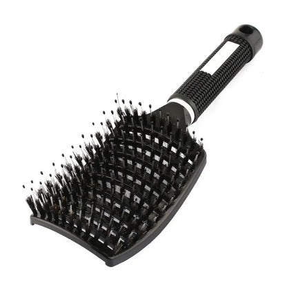 Hair Brush Exfoliating Hair Brush Bristle Women’s Wet Curly Hair Comb Salon Hair Styling Tool, Special for Real Hair Wigs