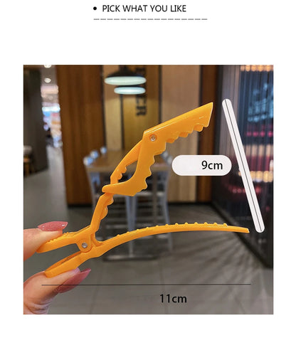 6/8-Piece Colorful Alligator Hair Clips Set — Professional Salon Sectioning and Styling Clamps for Hairdressers & Barbers