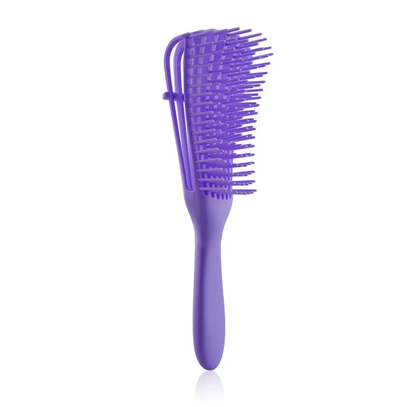 Octopus Detangling Brush for Curly, Thick, or Natural Hair — Flexible Scalp Massage Brush for Women & Men