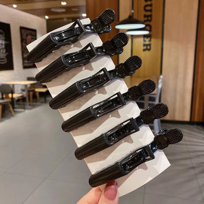 6/8-Piece Colorful Alligator Hair Clips Set — Professional Salon Sectioning and Styling Clamps for Hairdressers & Barbers