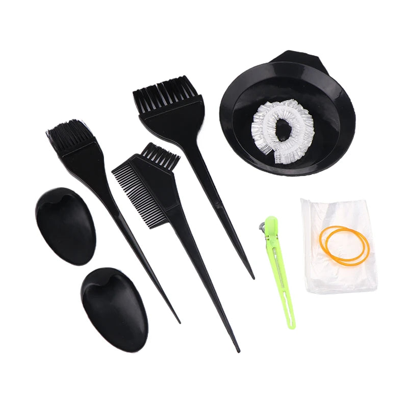 1set Professional Hair Coloring Kit For Barber Salon And Home Use - Includes Hairdressing Tools For Perfect Color Match