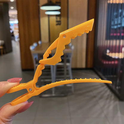 6/8-Piece Colorful Alligator Hair Clips Set — Professional Salon Sectioning and Styling Clamps for Hairdressers & Barbers