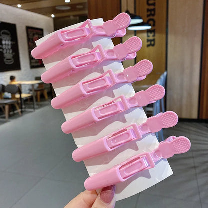 6/8-Piece Colorful Alligator Hair Clips Set — Professional Salon Sectioning and Styling Clamps for Hairdressers & Barbers