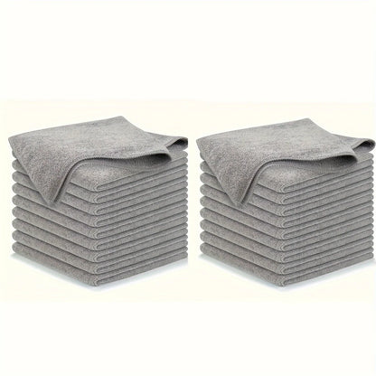 10-Pack Ultra-Fine Microfiber Towels — Soft, Absorbent, and Quick-Dry Cleaning Cloth Set for Salon, Home, or Studio Use
