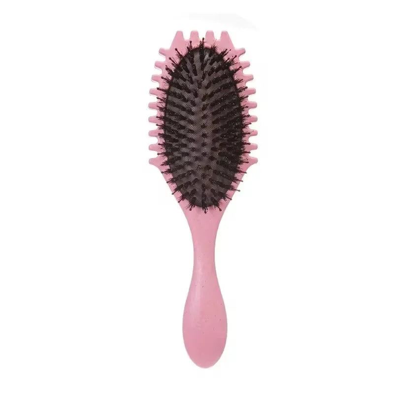Salon Styling Curly Hair Brush – Detangling, Curl Defining & Blowout Paddle Brush for Wet/Dry Hair | Anti-Static Scalp Massage Brush | Multiple Colors Available