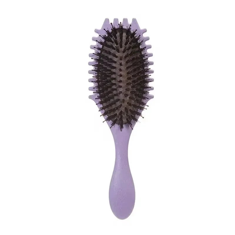 Salon Styling Curly Hair Brush – Detangling, Curl Defining & Blowout Paddle Brush for Wet/Dry Hair | Anti-Static Scalp Massage Brush | Multiple Colors Available