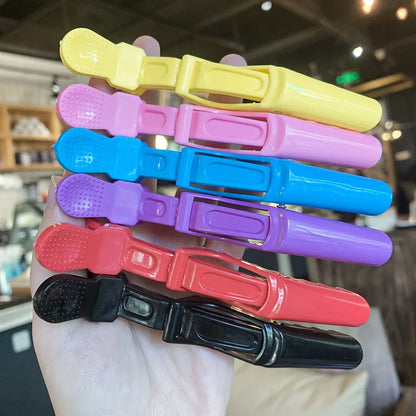 6/8-Piece Colorful Alligator Hair Clips Set — Professional Salon Sectioning and Styling Clamps for Hairdressers & Barbers