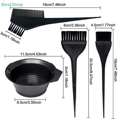 1set Professional Hair Coloring Kit For Barber Salon And Home Use - Includes Hairdressing Tools For Perfect Color Match