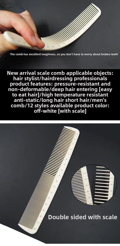 1PC High Quality Laser Scale Cutting Comb – Professional Hairdressing Comb for Salon Precision & Styling
