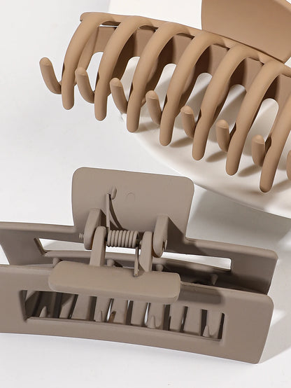 5 Pcs Mixed Colors And Shapes Big Hair Claw Clips