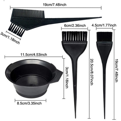 1set Professional Hair Coloring Kit For Barber Salon And Home Use - Includes Hairdressing Tools For Perfect Color Match