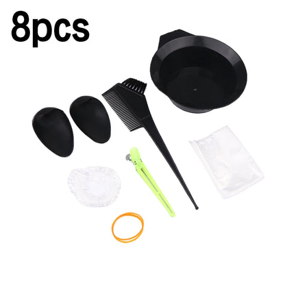 1set Professional Hair Coloring Kit For Barber Salon And Home Use - Includes Hairdressing Tools For Perfect Color Match