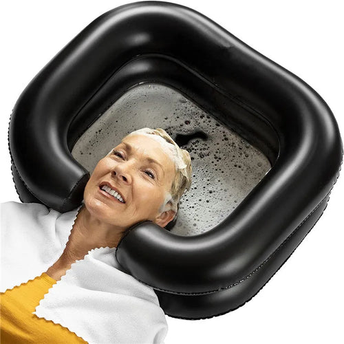 Inflatable Shampoo Basin - Portable Shampoo Bowl, Hair Washing Basin