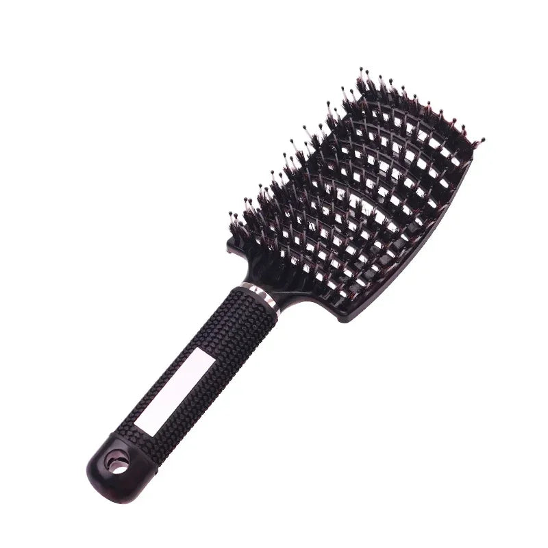 Hair Brush Exfoliating Hair Brush Bristle Women’s Wet Curly Hair Comb Salon Hair Styling Tool, Special for Real Hair Wigs
