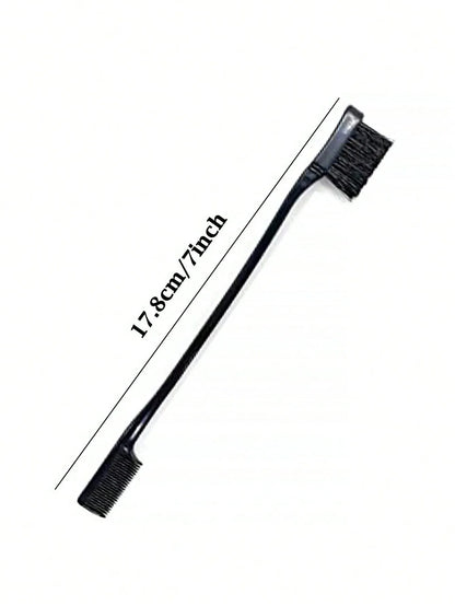 3pcs Professional Styling Comb Set – Triple Teaser Brush, Rat Tail Comb & Edge Brush for Salon or Wig Styling