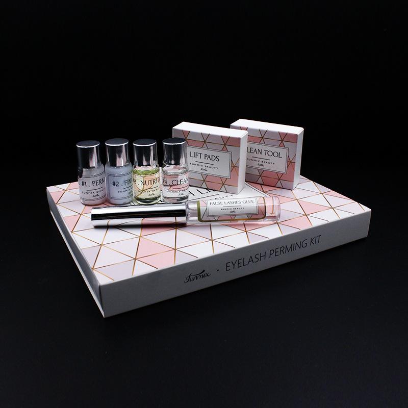 Funmix DIY Lashes Lifting Kits With Rods and Glue for Eyelash Perm