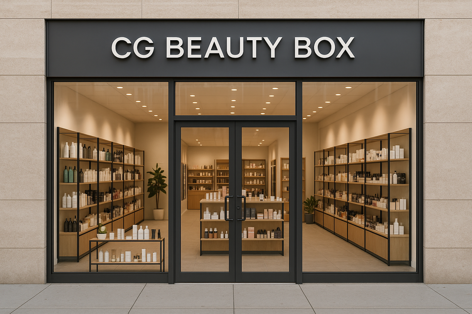 remove the "salon" and add "CG Beauty Box"